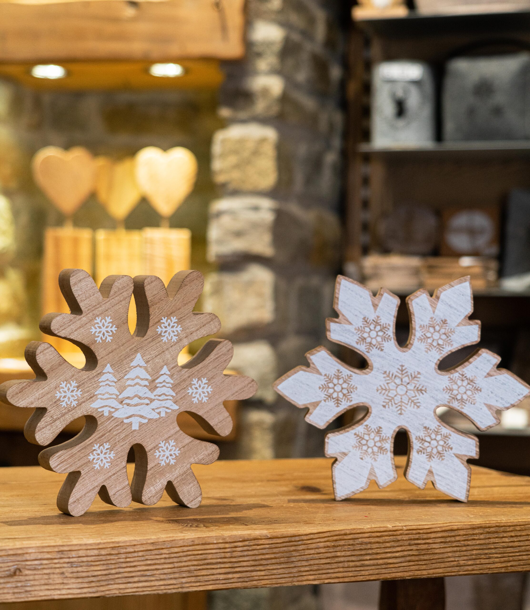 Sottopentola in legno fiocco di neve Made in Italy